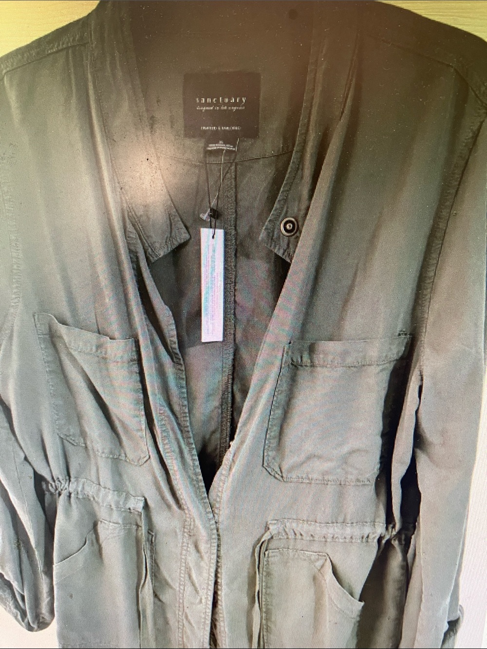 Sanctuary Women's Olive Utility Field Jacket